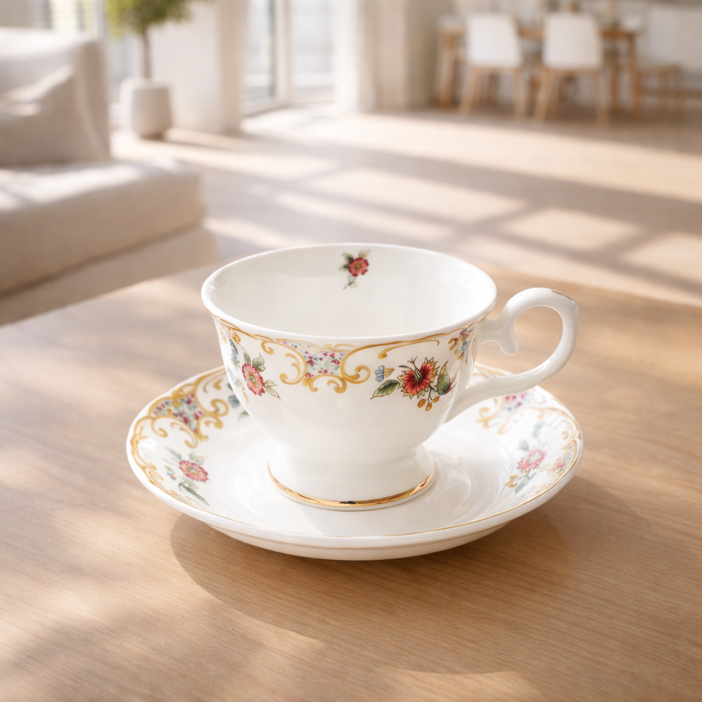 Elegant English Bone China Afternoon Tea Set: BestLeafTea