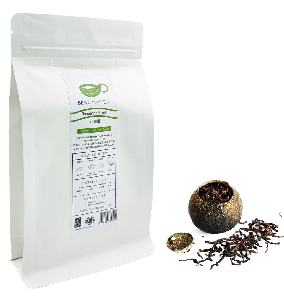 美国买茶，BestLeafTea 新茶-如何泡小青柑普洱茶
