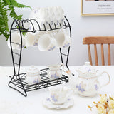 Elegant 22-Piece Porcelain English Afternoon Tea Set