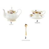 Elegant English Bone China Afternoon Tea Set