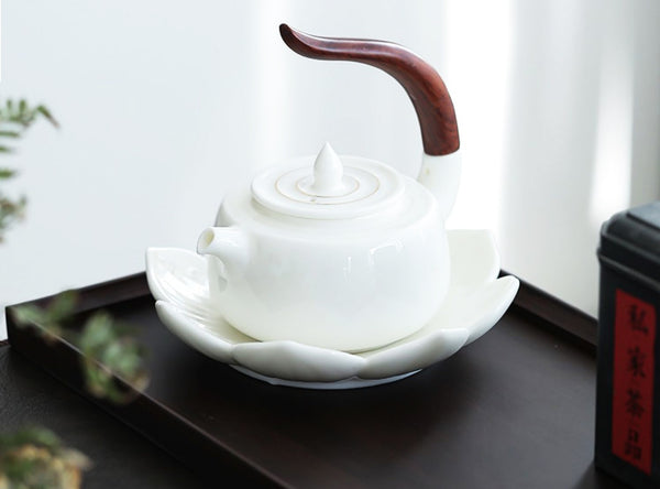 Experience the Beauty of Chinese Tea Set with Our White Suet Jade