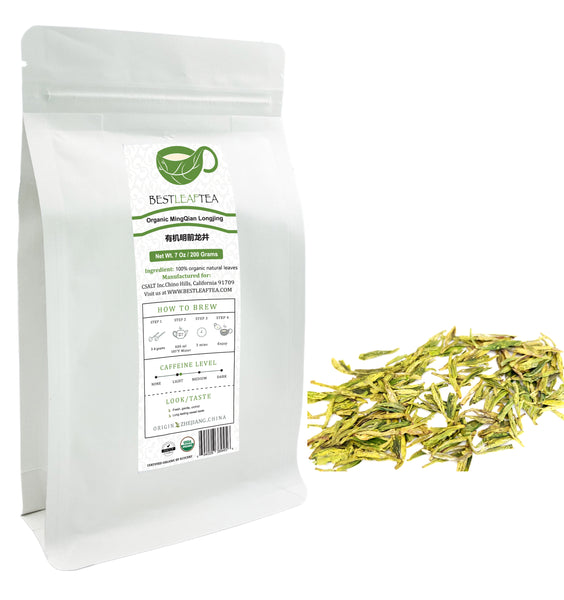 Spring New Organic Premium MingQian LongJing Dragon Well Green Tea /明前龙井