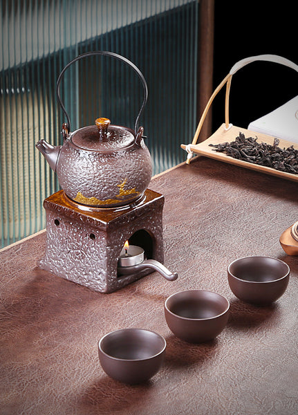 Candle-Heated Tea Set