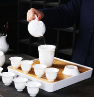 Chinese Gongfu Tea Set Gift-Suet Jade Brewing Tea Set