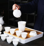 Chinese Gongfu Tea Set Gift-Suet Jade Brewing Tea Set