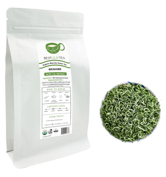 2024 New Organic Spring MaoJian Green Tea 200g bag/ 有机毛尖绿茶