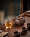 Small candle warmer teapot set for single-serve tea brewing and tea table display