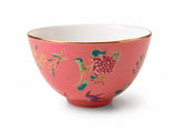 Porcelain Tea Cup with Butterfly and Floral Design