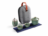 Portable Ge Kiln Crackle Glaze Travel Tea Set