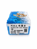 Flat view of Alishan Shi Zuo oolong tea pouch with label