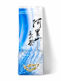 Taiwan Alishan Zhulu oolong tea bag in blue and white packaging