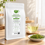 2026 Spring Picked Anji BaiCha Green Tea, 100g Loose Leaf - Bag 100g/3.5oz lifestyle scene - SKU 720355225056b