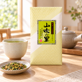 Yamabuki no Sato Matcha Genmaicha with Uji Matcha – Japanese Green Tea, 85g - Lifestyle scene - SKU JP-MG-YMS-85G