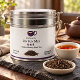 Spring Picked Jinjunmei Black Tea (Golden Monkey Tea) | BESTLEAFTEA - 3.5 tin lifestyle scene - SKU NF-IZR1-HHIW