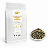 BestLeafTea Jasmine Pearl Green Tea 300g pouch with loose hand-rolled jasmine pearls displayed on white background