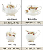 tea set size