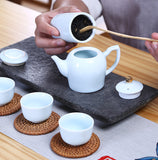 Chinese Traditional Teapot Kongfu Tea Set (1 teapot,4 cups, 1 tea tin)