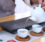 Chinese Traditional Teapot Kongfu Tea Set (1 teapot,4 cups, 1 tea tin)
