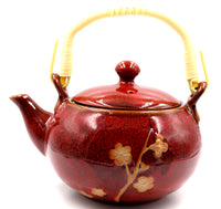 Ceramic Teapot Tea Cup KongFu Porcelain Tea Set 12 pieces(RED)