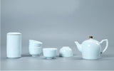 Chinese Traditional Teapot Kongfu Tea Set (1 teapot,4 cups, 1 tea tin)