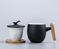 New Chinese Ceramic Style 13 Oz Tea Cup Mug With Infuser