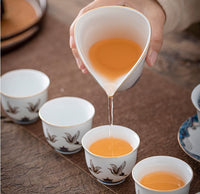 Traditional Gaiwan Tea Set Ceramic KongFu Porcelain gaiwan set