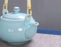 Chinese/Japanese Blue Tea Set Ceramic Teapot Tea Cup Porcelain Tea Set With Tea Tray