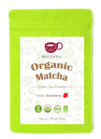 BESTLEAFTEA USDA Organic Matcha Latte Strawberry Flavor 100g/3.5oz bag
