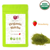 BESTLEAFTEA USDA Organic Matcha Latte Strawberry Flavor 100g/3.5oz bag