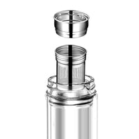 Double Wall Glass Water Bottle Tea and Water Separation Tea Bottle Mug Cup with Tea Infuser